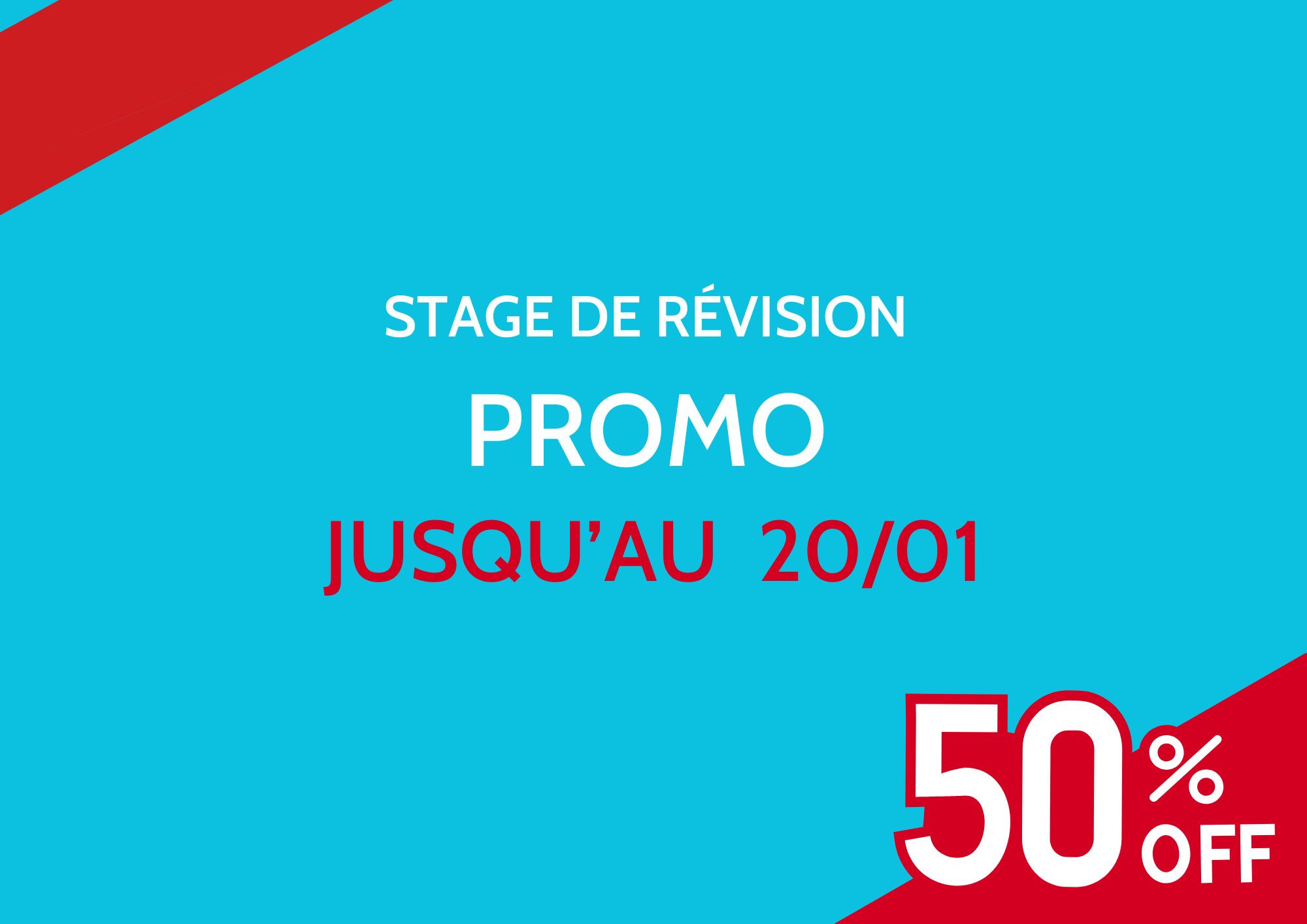 Promo flash – stage de révision à Caen